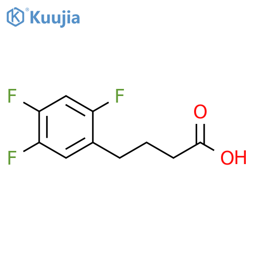 4-(2,4,5-trifluorophenyl)butanoic acid structure
