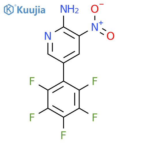 2-Amino-3-nitro-5-(perfluorophenyl)pyridine structure