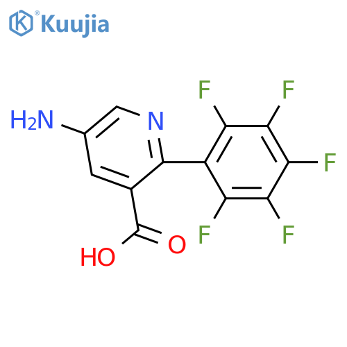 5-Amino-2-(perfluorophenyl)nicotinic acid structure