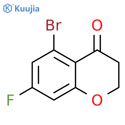 5-Bromo-7-fluorochroman-4-one structure
