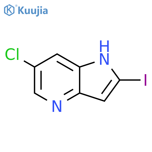 6-Chloro-2-iodo-1H-pyrrolo[3,2-b]pyridine structure