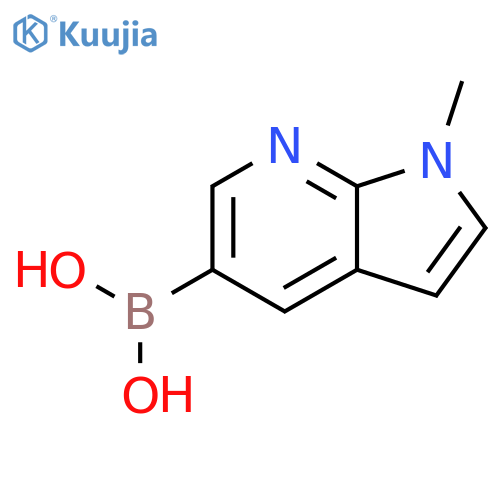 7-Methylpyrrolo[2,3-b]pyridine-3-boronic acid structure
