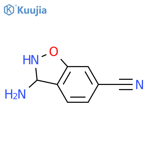 3-Amino-2,3-dihydrobenzo[d]isoxazole-6-carbonitrile structure