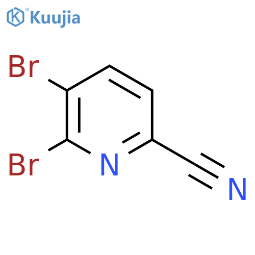 5,6-Dibromopicolinonitrile structure