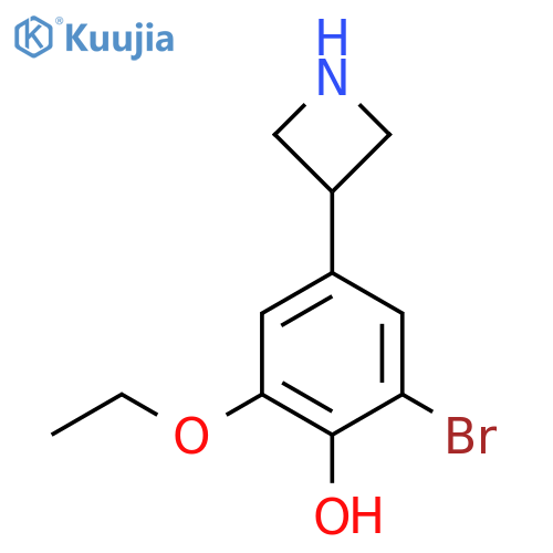 4-(azetidin-3-yl)-2-bromo-6-ethoxyphenol structure