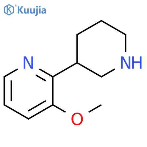 3-methoxy-2-(piperidin-3-yl)pyridine structure