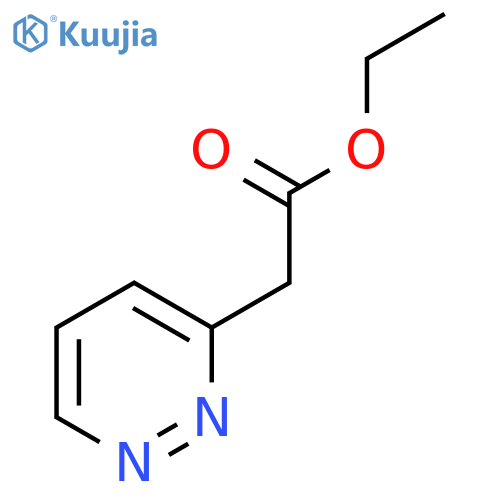 Ethyl 2-(pyridazin-3-yl)acetate structure
