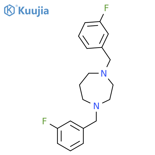1,4-Bis-(3-fluoro-benzyl)-[1,4]diazepane structure