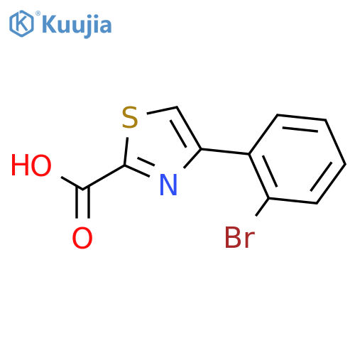 4-(2-Bromophenyl)thiazole-2-carboxylic acid structure