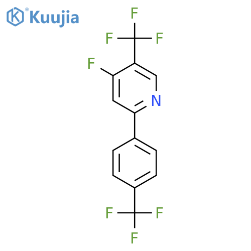 4-Fluoro-5-(trifluoromethyl)-2-(4-(trifluoromethyl)phenyl)pyridine structure