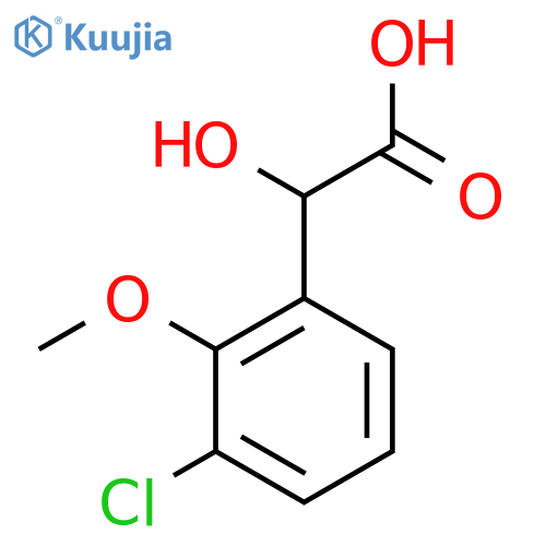2-(3-chloro-2-methoxyphenyl)-2-hydroxyacetic acid structure