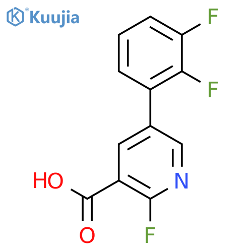 5-(2,3-Difluorophenyl)-2-fluoronicotinic acid structure