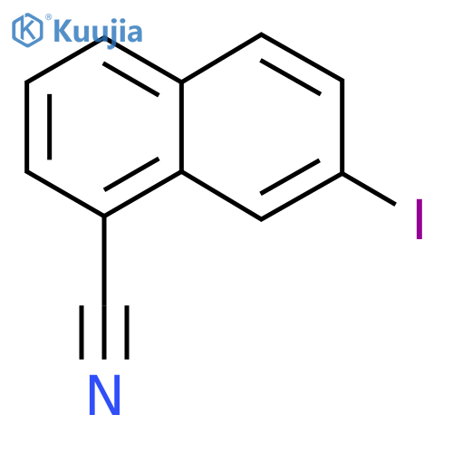 1-Cyano-7-iodonaphthalene structure