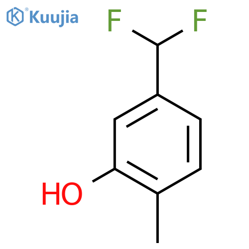 4-(Difluoromethyl)-2-hydroxytoluene structure