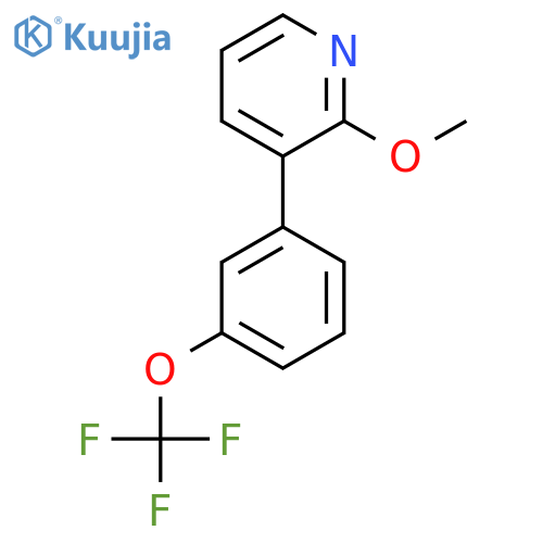 2-Methoxy-3-(3-(trifluoromethoxy)phenyl)pyridine structure