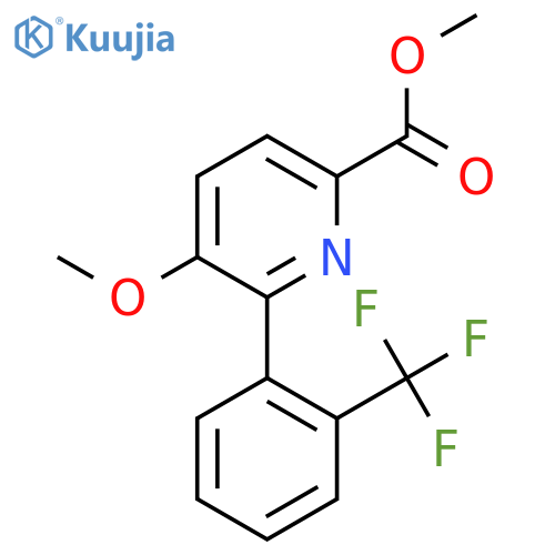 Methyl 5-methoxy-6-(2-(trifluoromethyl)phenyl)picolinate structure