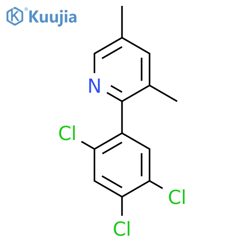 3,5-Dimethyl-2-(2,4,5-trichlorophenyl)pyridine structure