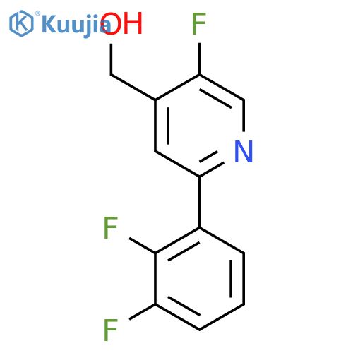 2-(2,3-Difluorophenyl)-5-fluoropyridine-4-methanol structure