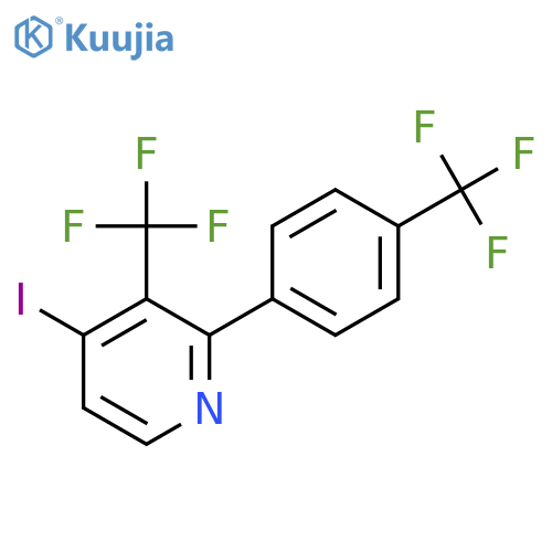 4-Iodo-3-(trifluoromethyl)-2-(4-(trifluoromethyl)phenyl)pyridine structure