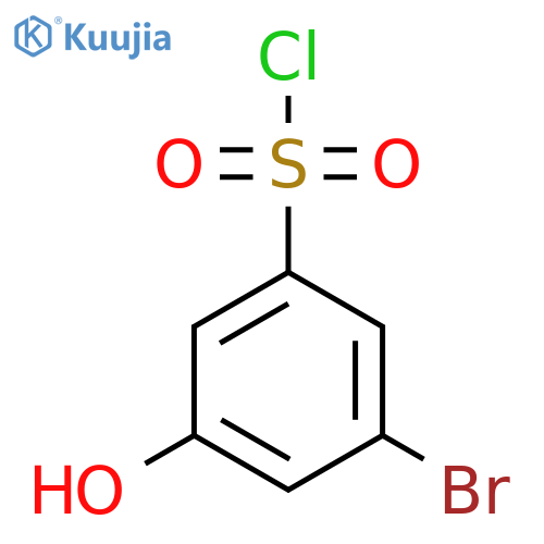 3-bromo-5-hydroxybenzene-1-sulfonyl chloride structure