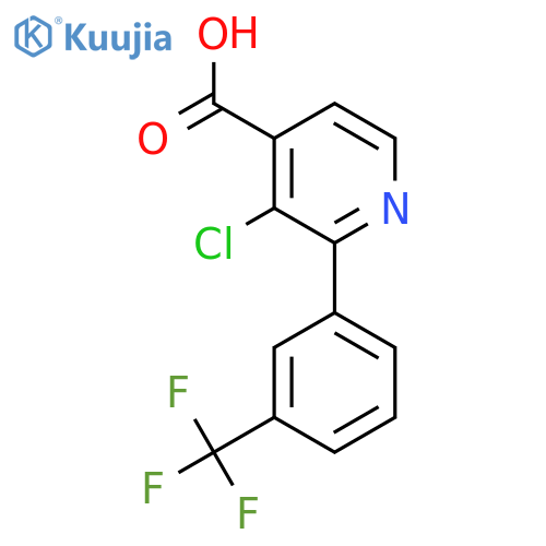 3-Chloro-2-(3-(trifluoromethyl)phenyl)isonicotinic acid structure
