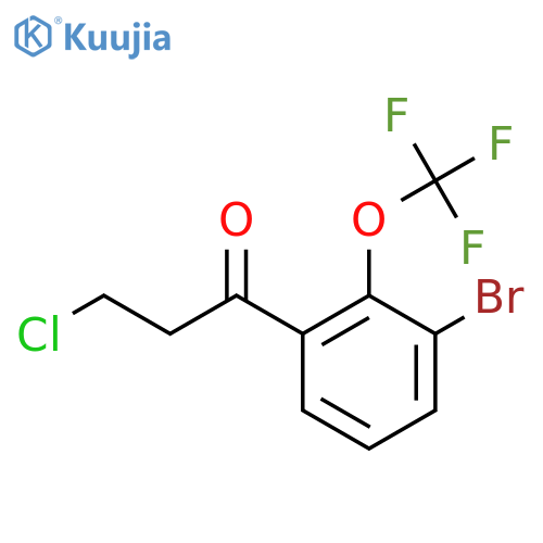 3'-Bromo-3-chloro-2'-(trifluoromethoxy)propiophenone structure