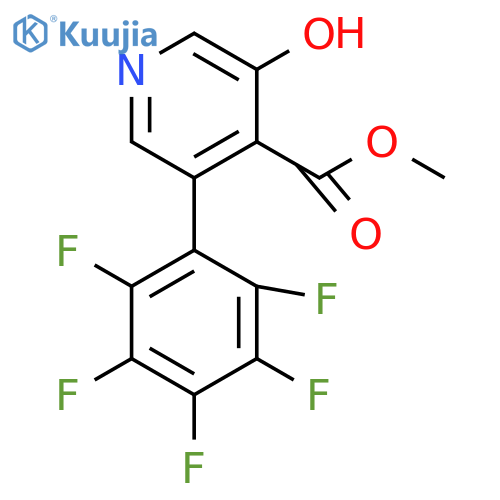 Methyl 3-hydroxy-5-(perfluorophenyl)isonicotinate structure