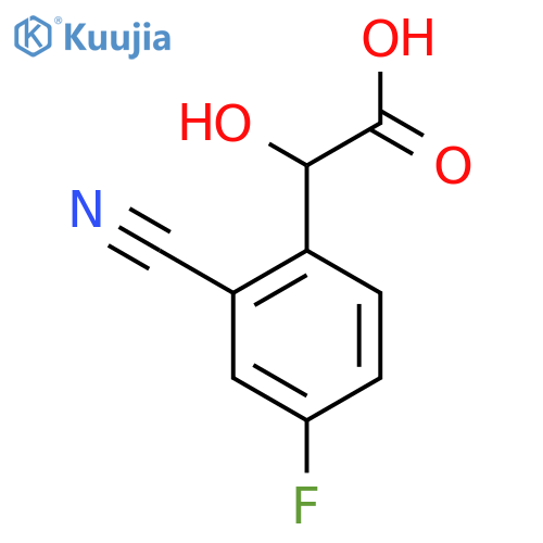 2-Cyano-4-fluoromandelic acid structure