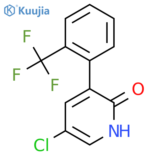 5-Chloro-2-hydroxy-3-(2-(trifluoromethyl)phenyl)pyridine structure