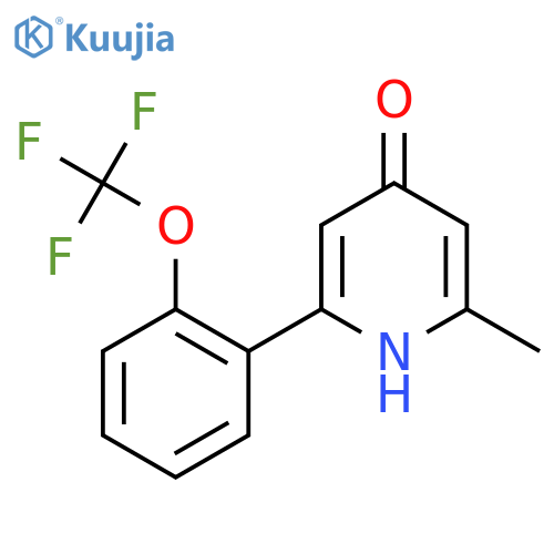 4-Hydroxy-2-methyl-6-(2-(trifluoromethoxy)phenyl)pyridine structure
