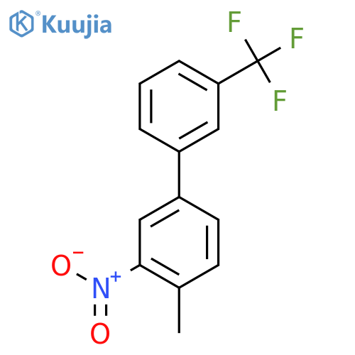 4-Methyl-3-nitro-3'-(trifluoromethyl)biphenyl structure