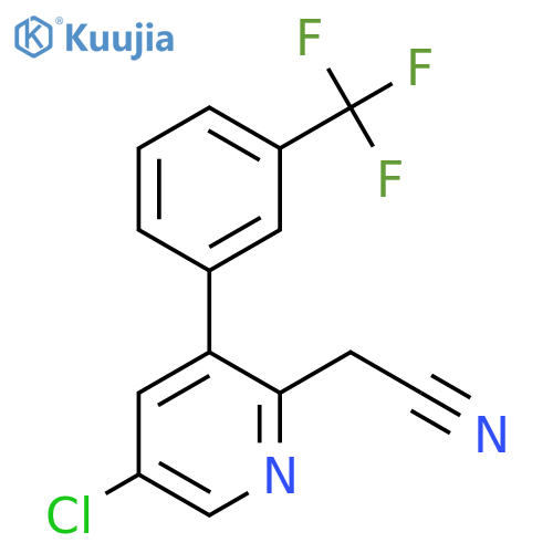 5-Chloro-3-(3-(trifluoromethyl)phenyl)pyridine-2-acetonitrile structure