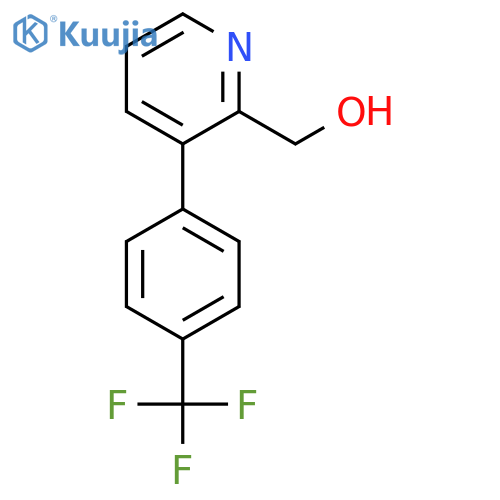 3-(4-(Trifluoromethyl)phenyl)pyridine-2-methanol structure