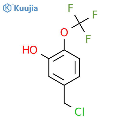 3-Hydroxy-4-(trifluoromethoxy)benzyl chloride structure