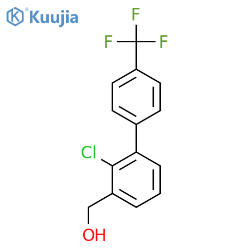 2-Chloro-4'-(trifluoromethyl)biphenyl-3-methanol structure