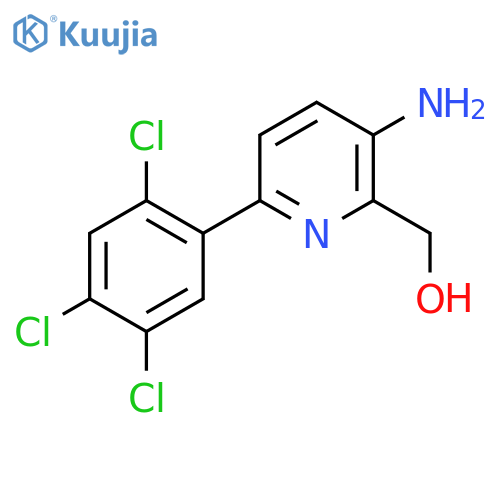 3-Amino-6-(2,4,5-trichlorophenyl)pyridine-2-methanol structure