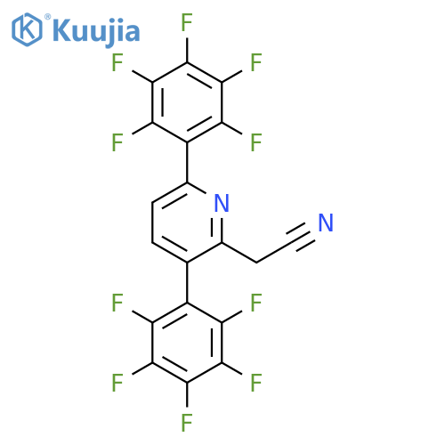 3,6-Bis(perfluorophenyl)pyridine-2-acetonitrile structure