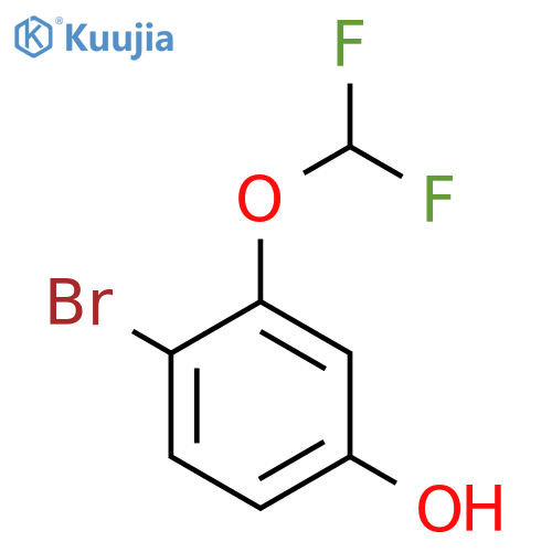 4-Bromo-3-(difluoromethoxy)phenol structure