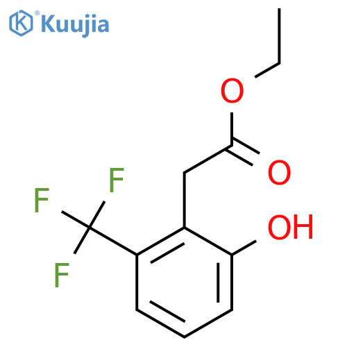 Ethyl 2-hydroxy-6-(trifluoromethyl)phenylacetate structure