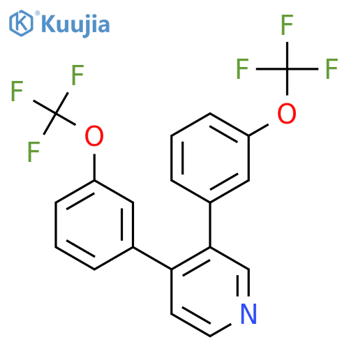 3,4-Bis(3-(trifluoromethoxy)phenyl)pyridine structure