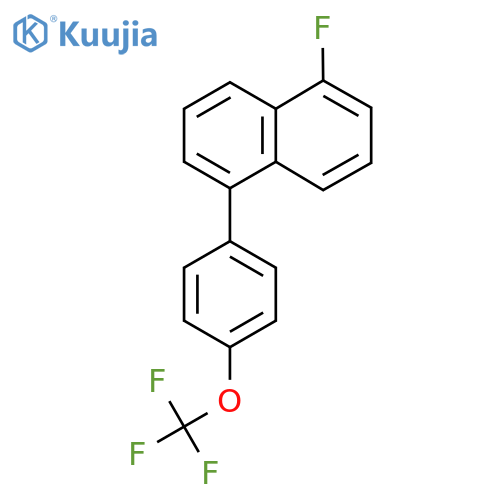 1-Fluoro-5-(4-(trifluoromethoxy)phenyl)naphthalene structure