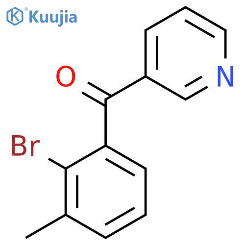 3-(2-Bromo-3-methylbenzoyl)pyridine structure
