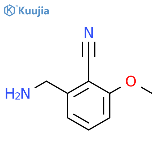 2-(Aminomethyl)-6-methoxybenzonitrile structure