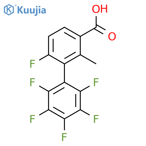 Methyl 6,2',3',4',5',6'-hexafluorobiphenyl-3-carboxylic acid structure