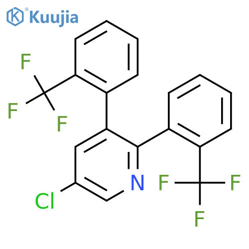 2,3-Bis(2-(trifluoromethyl)phenyl)-5-chloropyridine structure