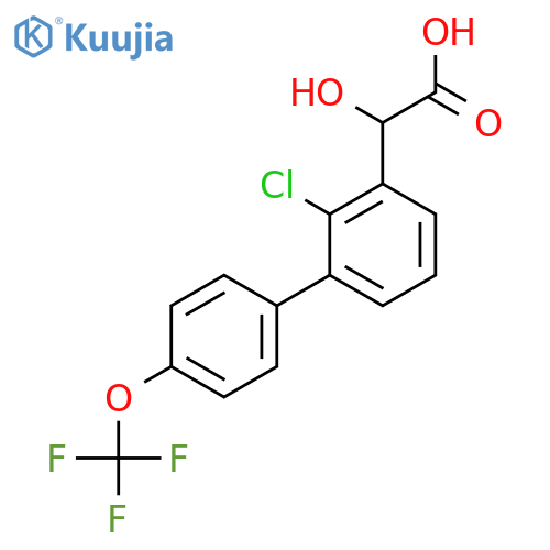 (2-Chloro-4'-(trifluoromethoxy)biphenyl-3-yl)-hydroxyacetic acid structure