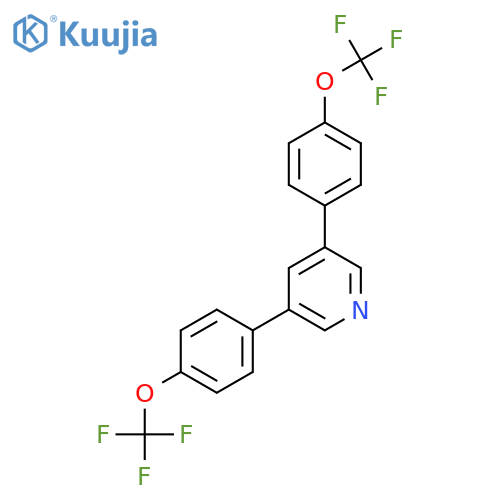 3,5-Bis(4-(trifluoromethoxy)phenyl)pyridine structure