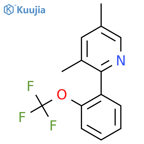 3,5-Dimethyl-2-(2-(trifluoromethoxy)phenyl)pyridine structure