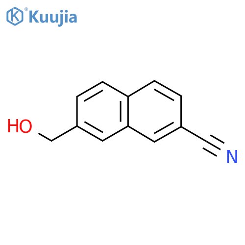 2-Cyanonaphthalene-7-methanol structure