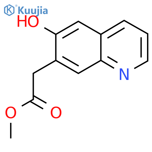 Methyl 6-hydroxyquinoline-7-acetate structure